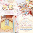 Scene Sticker Book for Kids,20 Sets of 3D Sticker Scenes for Adults Fun Mini Cute Kawaii Stickers Therapy 3D Scenes 3D House Stickers Set Relief Stress Pass The Time by TinyTreasures Baby Boutique
