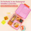 Silicone Dips Containers Compatible with OmieBox, 4 Pack Salad Dressing Container To Go for Most Bento Lunch Box, Small Snack Condiment Container with Lids for kids by TinyTreasures Baby Boutique