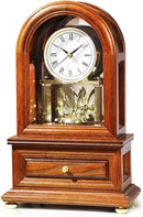 AYRELY® Wooden Table Anniversary Clock, Antique Shelf Clocks, Revolving Pendulum Mantel Clocks, Desk Grandfather Clock for Living Room, Home Decor Gift by CozyNest Decor