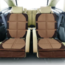 Car Seat Protector, 2 Pack Baby CarSeat Covers with Mesh Pockets & Non-Slip Backing 600D Durable Seat Protectors Under Car Seat for Baby (Black & Brown, Large) by TinyTreasures Baby Boutique