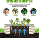 SnugNiture Galvanized Raised Garden Bed, 6x3x1.5ft Oval Metal Planter Box for Planting Outdoor Plants Vegetables by GreenHaven Gardens