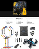 Galvanox Racing RC Drone with Obstacle Course Kit, Includes 3 Hoop Sizes for Competition Game Set by TinyTreasures Baby Boutique