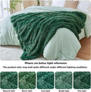 GONAAP Fuzzy Faux Fur Throw Blanket Twin Size Dark Green Super Soft Cozy Plush Fuzzy Shaggy Blanket for Couch Sofa Bed (Dark Green, Twin(60"x80")) by CozyNest Decor