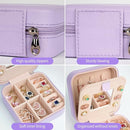 AYGXU Travel Jewelry Box for Women and Girls - Small Case With Initial A-Z - Teacher Gifts by TinyTreasures Baby Boutique