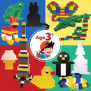 Large Building Blocks for Kids Ages 3-8 – 288 Piece Mega Set – Indoor & Outdoor STEM Toy for Boys & Girls by TinyTreasures Baby Boutique