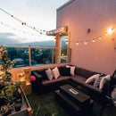 Brightown Led String Lights Outdoor 55Ft G40 Patio Lights with 52 Led Shatterproof Bulbs(2 Spare), Waterproof Led Globe Hanging Lights for Backyard Porch Bistro Balcony Decor, E12 Socket, 2200K by CozyNest Decor