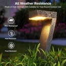 WdtPro Solar Lights Outdoor Pathway Lights, 6 Pack Upgraded Bright LED Outdoor Solar Light for Outside, IP65 Waterproof Solar Garden Light for Yard, Driveway, Walkway, Landscape, Patio Decor by GreenHaven Gardens