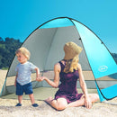 G4Free Large Pop up Beach Tent for 3-4 Person, UPF 50+ Automatic Sun Shelter Canopy Portable Outdoor Cabana Sun Umbrella by TinyTreasures Baby Boutique