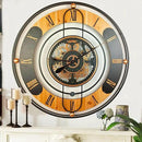 The Gears Clock 36'' Inch Real Moving Gear Wall Clock Switzerland Line (Black, 36 inches (90 cm)) by CozyNest Decor