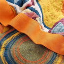 Boho 100% Cotton Muslin Blanket 4-Layer Gauze 80 x 90 Inches Summer Cooling Blanket Floral Decor Soft Cozy for Sofa Bed Coverlet Both Sides (Boho Stars, 80 x 90 in) by CozyNest Decor