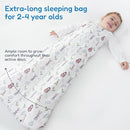 TotAha Toddler Quilted Sleep Sack 1.0 TOG for 2T-3T-4T, Soft Warm Wearable Blanket Baby Sleep Bag with 2-Way Safe Zippers,Premium Winter Extra Large Sleeping Sacks by TinyTreasures Baby Boutique