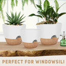 12" 10" 9" Large Self Watering Plant Pots, 3 Pack Flower Pots Planters with Multi Mesh Drainage Holes for Indoor Outdoor Garden Plants and Flowers. by GreenHaven Gardens