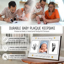 Baby Hand and Footprint Kit with Photo & Birth Details, Inkless Hand and Footprint Kit, Newborn Keepsake Plaque, Baby Shower Gifts (STYLE 2 (Baby Shower) (Most Precious Thing)) by TinyTreasures Baby Boutique