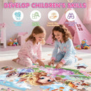 Jumbo Floor Puzzle for Kids,48 Piece Princess Large Jigsaw Puzzles,Puzzle for Toddler Ages 3-5,Preschool Educational Intellectual Development Toy Gift for Boys & Girls Ages 4-8 by TinyTreasures Baby Boutique