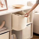 joybest Cube Storage Bins Set of 4, 11inch Cube Baskets Organizer for Nursery, Square Cotton Rope Baskets for Shelves Organizing, Kids Toy, Closet Storage, Beige by CozyNest Decor