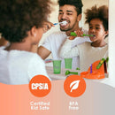Brusheez Kids’ Electric Toothbrush Set - Safe & Effective for Ages 3+ - Parent Tested & Approved with Gentle Bristles, 2 Brush Heads, Rinse Cup, 2-Minute Timer, & Storage Base (Shadow The Shark) by TinyTreasures Baby Boutique
