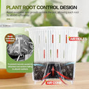 5.8 Inch Self Watering Planters for Indoor Plants with Bottom Watering,2Pack Flower Plant Pots for Outdoor with Drainage, Durable Plastic planters Pots(White) by GreenHaven Gardens