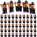 50 Pcs Halloween Mini Figurines Tiny Pumpkin Figures to Hide and Seek Rubber Wizard Miniatures Ornaments Gifts for Halloween Party Favors Table Decorations(Wizard) by CozyNest Decor