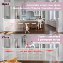 200" Retractable Baby Gates Extra Wide for Large Opening, 41" Extra Tall Retractable Dog Gate Pet Gates, Long Child Safety Mesh Gate with Fiberglass Rods for Stairs, Doorways, Hallways, Indoor/Outdoor by TinyTreasures Baby Boutique