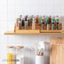 SIMPLEMADE 3-Tier Spice Rack Organizer - Versatile Storage Shelf for Kitchen, Bathroom, Bedroom & Office, Set of 1, Expandable Bamboo by CozyNest Decor