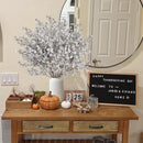 Sggvecsy 15 Pcs Babys Breath Artificial Flowers Gypsophila Bouquets Bulk Real Touch Fake Silk Flowers for Home DIY Floral Arrangement Table Centerpiece Fall Thanksgiving Autumn Decoration (Grey) by CozyNest Decor