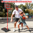 Kids Basketball Hoop with Stand, Adjustable Basketball Set, Toddler Basketball Toys for Boys Age 3 4 5 6 7 8, Indoor Outdoor Backyard Sport Game Gifts by TinyTreasures Baby Boutique