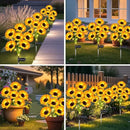 Sunflower Solar Lights Outdoor Decor, 6 Pack Solar Garden Decor 36 Waterproof Solar Sunflower Outdoor Lights for Garden Patio,Flower Bed, Pathway, Gift for Women, Mom, Grandma (6 Pack) by CozyNest Decor