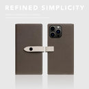 D8 Edition Full Grain Leather Wallet Case for iPhone 15 Pro - [2-in-1] Handcrafted Detachable Diary Style with Magnetic MagSafe Back Cover and Snap Closure, Gift Box Included (Etoffe Cream) by TinyTreasures Baby Boutique