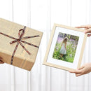Vittanly 8.5x11 Picture Frames Set of 9, Shatter Resistant Plexiglass, Display 6x8 Pictures with Mat or 8.5x11 without Mat, Photo Frames for Wall or Tabletop, Engineered Wood, OAK by CozyNest Decor