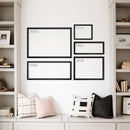Personalized Dry Erase Wall Calendar with Custom To do list and Notes Organization Sections | Large Whiteboard Calendar (24" W x 18" H, Walnut Frame) by TinyTreasures Baby Boutique