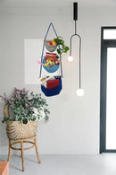 Hanging Fruit Basket, 3 Tier Cotton Macrame Produce Basket for Kitchen, Indoor Planter Hangers. by CozyNest Decor