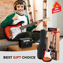 CAHAYA Electric Guitar Kit 39in - Full Size Electric Guitar Kit for Beginner Starter Poplar Solid Body with 10W Amplifier, Gig Bag, Strap, Tuner, Cable, String, Picks by TinyTreasures Baby Boutique