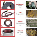 100ft Non-Expanding Garden Hose with 8-Layer Latex Core, Lightweight & Kink-Free, Flexible Heavy Duty Water Hose for Lawn, Yard, Car Washing (3/4" Solid Brass Fittings, Crush-Resistant) by GreenHaven Gardens