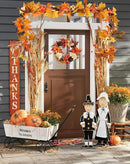 DearHouse Fall Maple Leaves, 6ft Artificial Autumn Foliage Thanksgiving Decor for Home, Wedding, Fireplace, Party, Christmas (Yellow&Brown) by CozyNest Decor