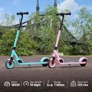 Caroma Electric Scooter for Kids Ages 6-12,150W/180WMotor,10 MPH Max Speed & 7 Miles,Colorful Lights,Adjustable Height & Speed,LED Display,Foldable Kids Electric Scooter 132 Lbs Max Load,Idea Gift by TinyTreasures Baby Boutique