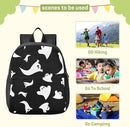 Toddler Backpack Halloween Ghost Waterproof Mini Backpack Boys/Girls Cute Small Backpack Kindergarten Pre School Bags 11 Inch by TinyTreasures Baby Boutique