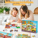 Wooden Puzzles for Kids Age 3 4 5 Year Old, 6 Pack 60 Pcs Toddler Jigsaw Puzzles for Girl Boy Animals Space Activities Preschool Learning Educational Birthday Gift Travel Autistic Wooden Toys by TinyTreasures Baby Boutique