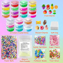YOPINSAND 25 Cups DIY Slime Kit, Slime Making Kit for Girls, Crystal Clear Slime, Glow in The Dark Slime with Add-ins, Foam Balls, Charms, Slime Party Favors Gift Toys for Kids 3-12 by TinyTreasures Baby Boutique
