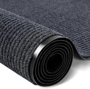 Rubber Door Mat About W3' ×L10' Heavy Duty Large Outdoor Indoor Mat Durable Entrance Doormat Waterproof Rubber Back Rugs for Home Entryway Patio Porch Office Business Areas (Grey) by GreenHaven Gardens