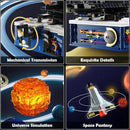 Solar System Building Sets with Light - Rotatable Space Exploration Building Toys with 9 Planets & Rocket Sets Science Astronomy Educational Gifts for Boys Girls Age 6+ Years Old Kids(775 PCS) by TinyTreasures Baby Boutique