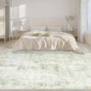 Area Rugs 5x7 Living Room: Washable Rug Modern Abstract Rugs Soft Non Slip Neutral Rug Stain Resistant Indoor Carpet for Bedroom Kitchen Dining Room Nursery Home Office Rugs(Green Brown,5'x7') by TinyTreasures Baby Boutique