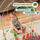 Ggiibro Straw Constructor Toys STEM Building Toys 800Pcs Toys for 3+ Year Interlocking Plastic Toys Engineering Toys Thin Tube Blocks Toy Educational Toy Kit for Indoor Kids Toys with a Storage Box by TinyTreasures Baby Boutique