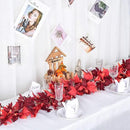 Lvydec 2 Pack Maple Leaves Fall Garland - 5.9ft/Strand Artificial Foliage, Red Fall Leaves Autumn Decoration for Home, Wedding, Party, Halloween, Thanksgiving by CozyNest Decor