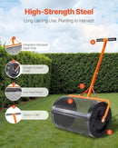 VEVOR Compost Spreader, 24 in Wide Peat Moss Spreader with T Shaped Handle, 3 Heights Adjustable, Powder-Coated Steel Garden Peat Moss Roller, Heavy Duty Grass Seed Spreaders for Planting Seeding by GreenHaven Gardens