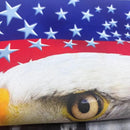 TOPFLAGS Garden Flag Stand with American Garden Flags Patriotic Stars and Eagle Yard Flag 12x18 Inch Holder Pole Stake Double Side for Outside with Clips and Stopper by CozyNest Decor