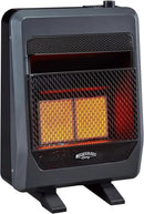 B20TNIR-BB Ventless Natural Gas Infrared Space Heater with Thermostat Control for Home & Office, 20000 BTU, Heats Up to 950 Sq. Ft., Includes Wall Mount, Base Feet, and Blower, Black by CozyNest Decor