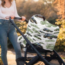 Binienty Womens Nursing Cover Breastfeeding Scarf, Truck Tractor Print Baby Car Seat Covers Multi Use Newborn Carrier/Stroller/Shopping Cart, Girl Boy Stroller Cover Gifts by TinyTreasures Baby Boutique