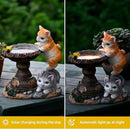 Cat Garden Figurines Outdoor Decor Solar Statue with LED Lights for Patio Lawn Yard Art Decoration Housewarming Garden Gift by CozyNest Decor