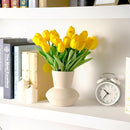 20pcs Yellow Artificial Tulip Fake Flower 12.9 Inch Spring Mother's Day Easter Gift for Home Kitchen Wedding Decoration by CozyNest Decor