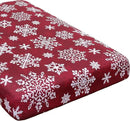 H.VERSAILTEX Christmas Sofa Slipcover Fleece Stretch Chaise Cover Sectional Couch Covers for L Shaped Sofa Both Left/Right Snowflakes Sofa Cover for Christmas (1 Piece Chaise Cover, Snowflakes) by CozyNest Decor